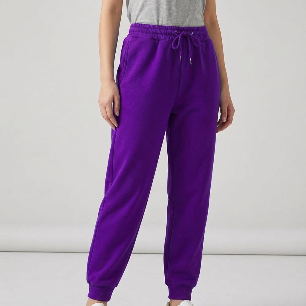 Women's Soft Drawstring Side Pocket Sweatpants