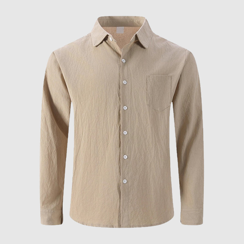 Weston | Men's Classic Linen Shirt with Pocket