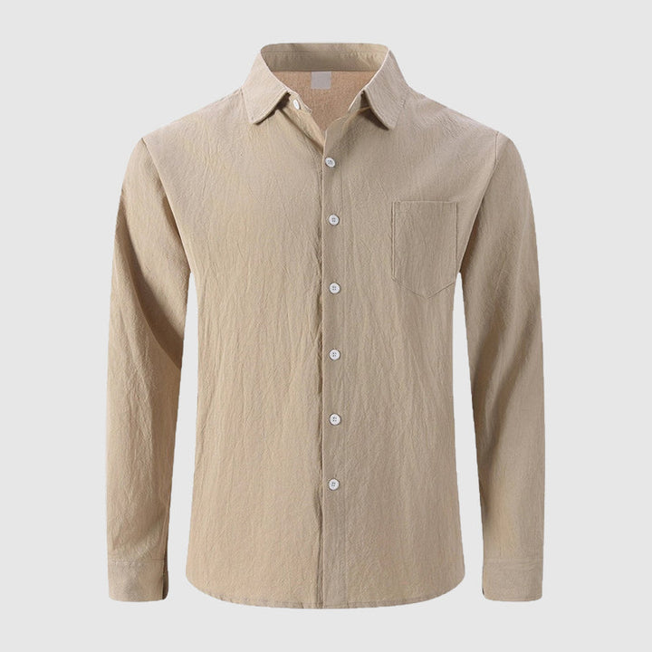 Weston | Men's Classic Linen Shirt with Pocket