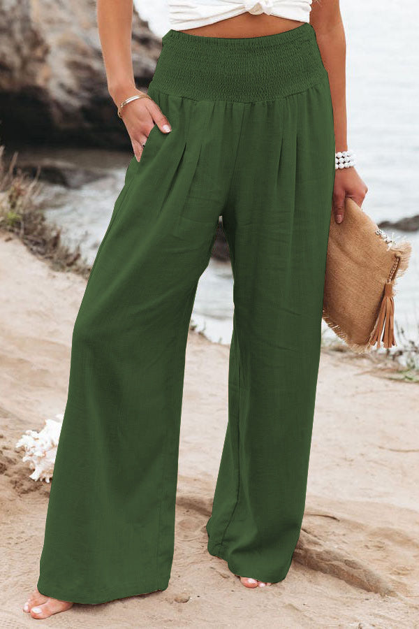 Sylvia | Women's Wide-Leg High-Waisted Summer Pants