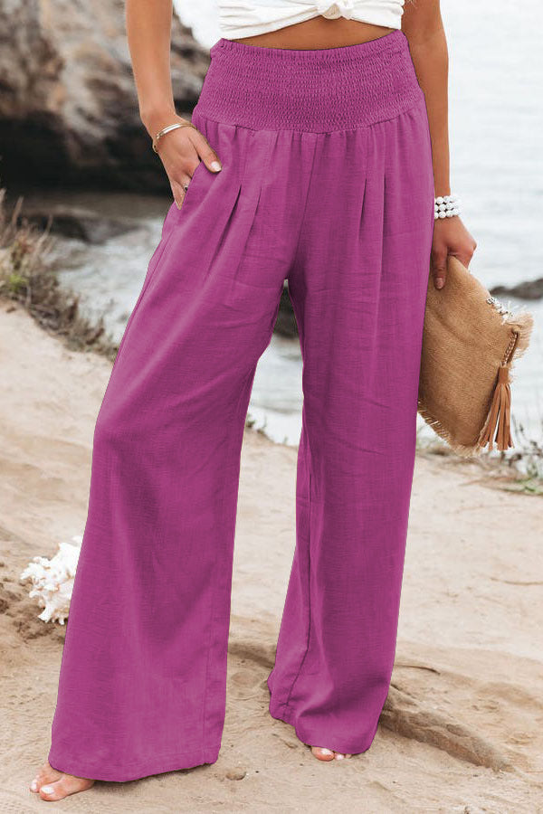 Sylvia | Women's Wide-Leg High-Waisted Summer Pants