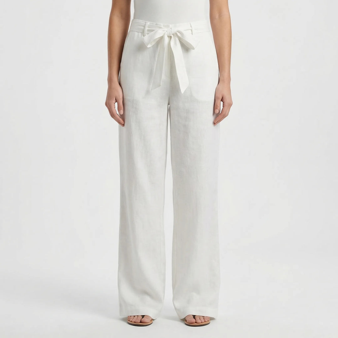 Laverne | Women's Wide-Leg Tie-Waist Pants