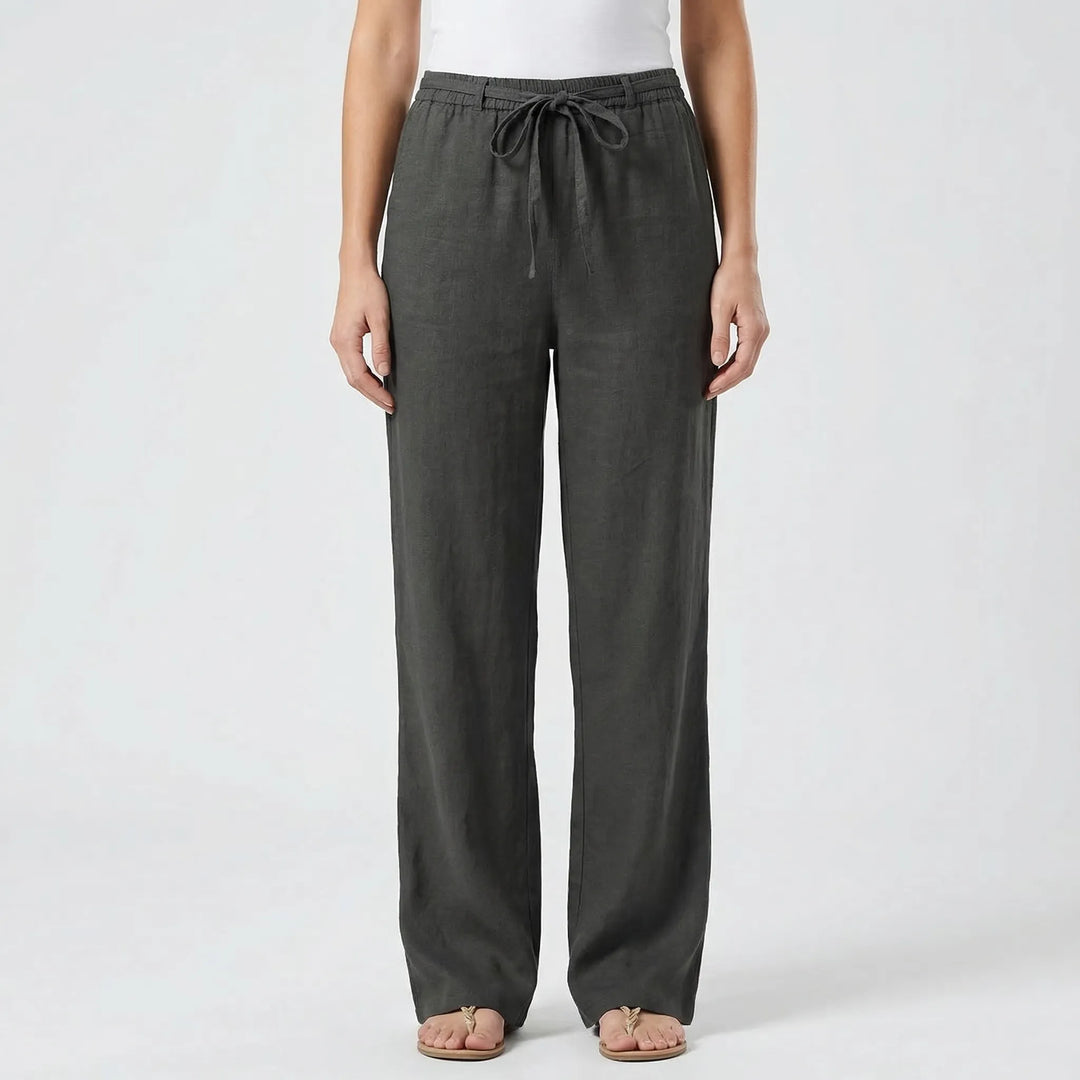 Laverne | Women's Wide-Leg Tie-Waist Pants