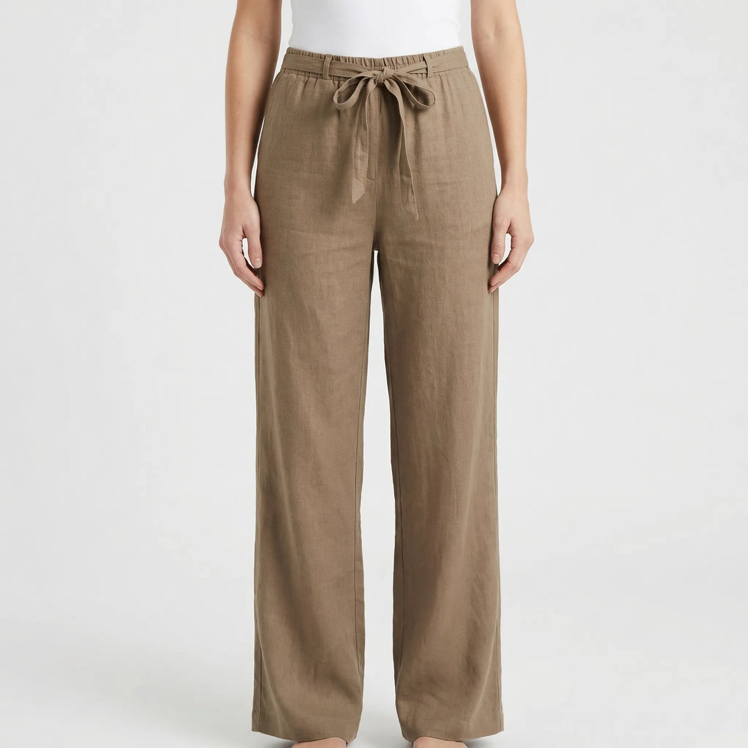 Laverne | Women's Wide-Leg Tie-Waist Pants