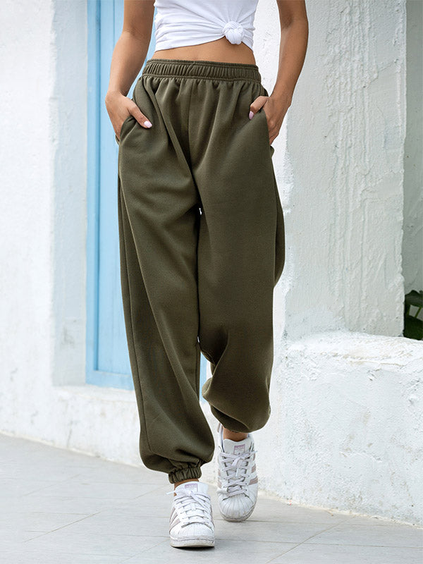 Women's High Rise Loose Fit Cuffed Sweatpants