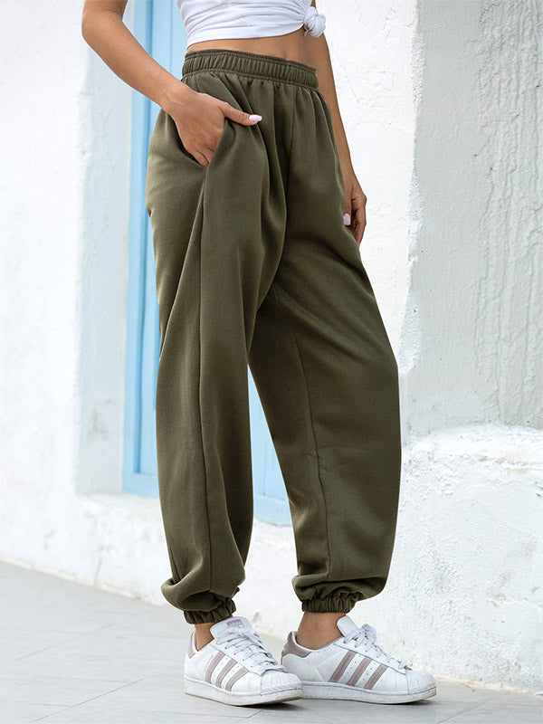 Women's High Rise Loose Fit Cuffed Sweatpants