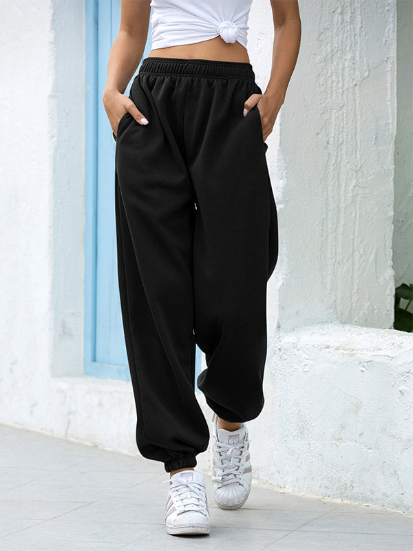 Women's High Rise Loose Fit Cuffed Sweatpants