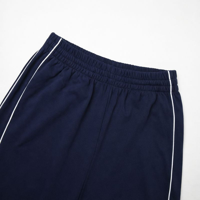 Women's Stylish Wide Leg Track Pants with Side Piping