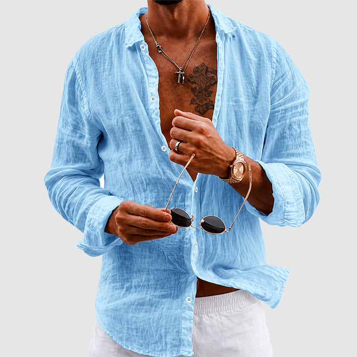 Wyatt | Men's Lightweight Cotton Long Sleeve Top