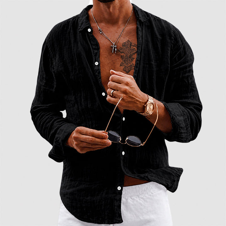 Wyatt | Men's Lightweight Cotton Long Sleeve Top