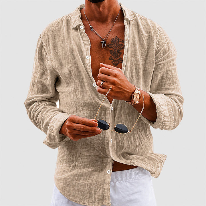 Wyatt | Men's Lightweight Cotton Long Sleeve Top