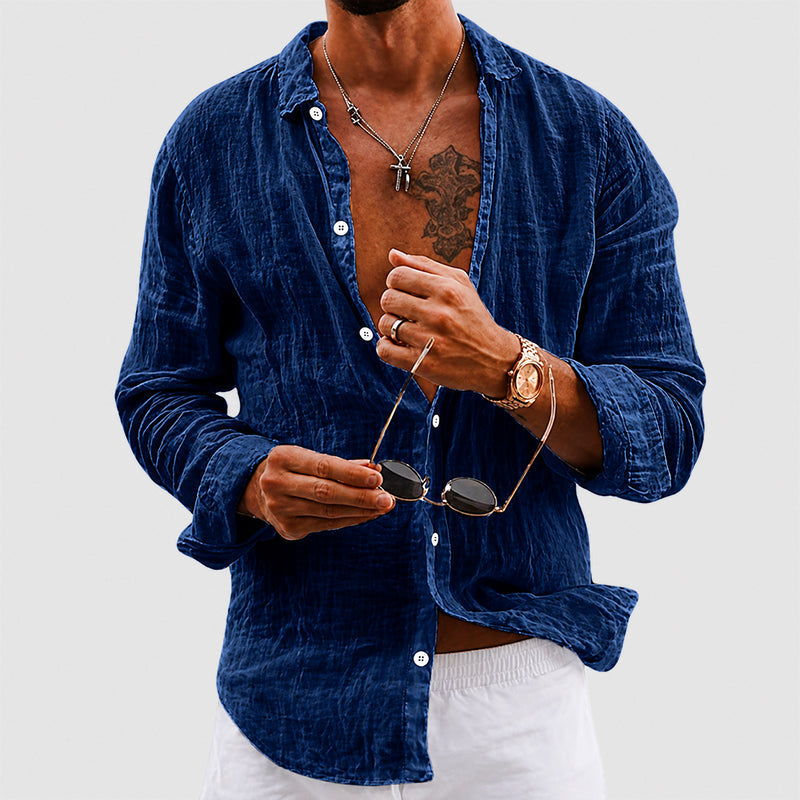 Wyatt | Men's Lightweight Cotton Long Sleeve Top