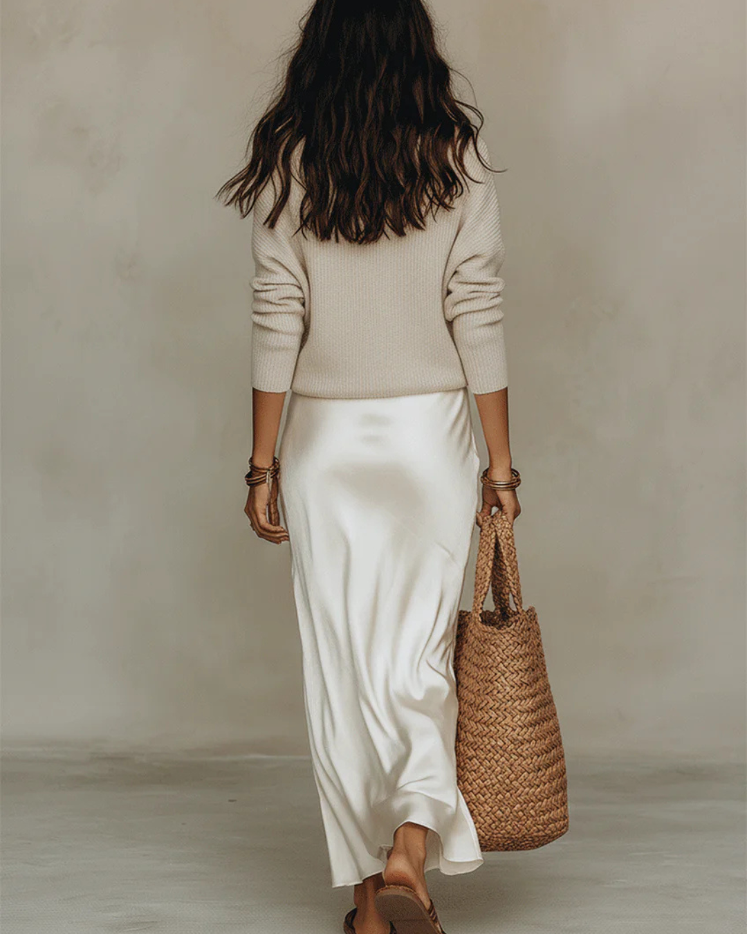 Women's Elegant V-Neck Sweater Dress Set