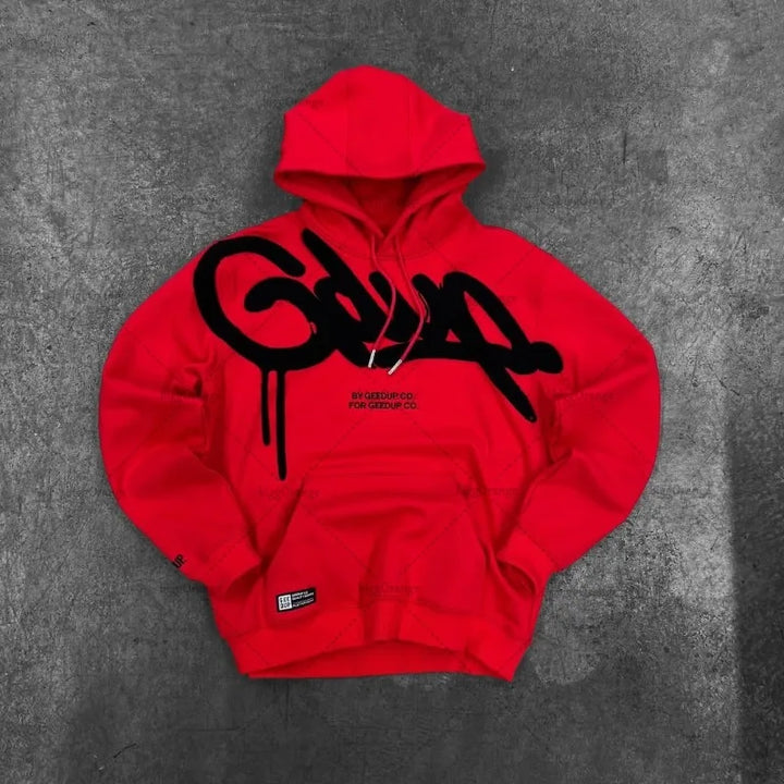Unisex Oversized Letter Hoodie – Y2K Harajuku Streetwear