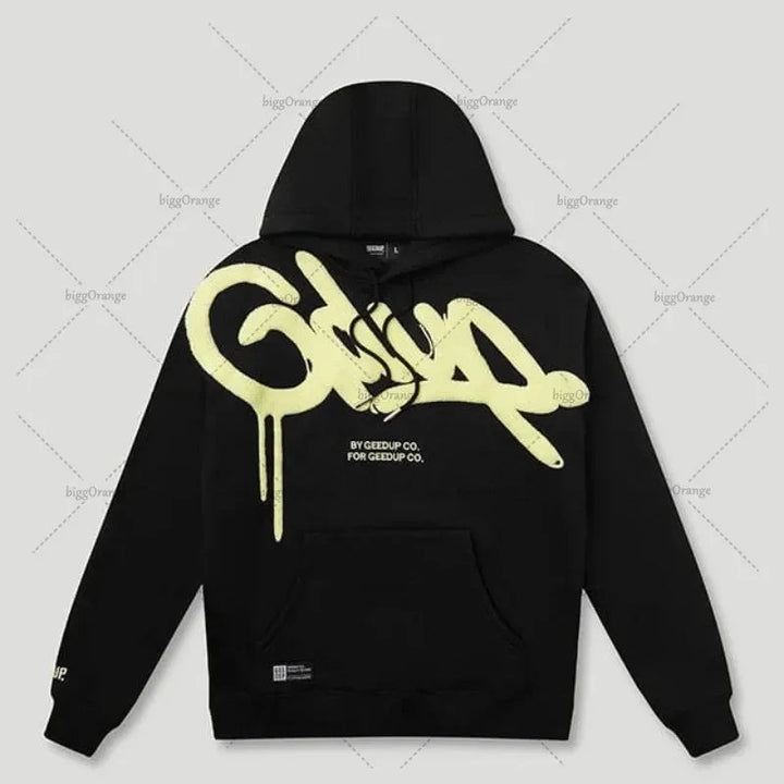 Unisex Oversized Letter Hoodie – Y2K Harajuku Streetwear
