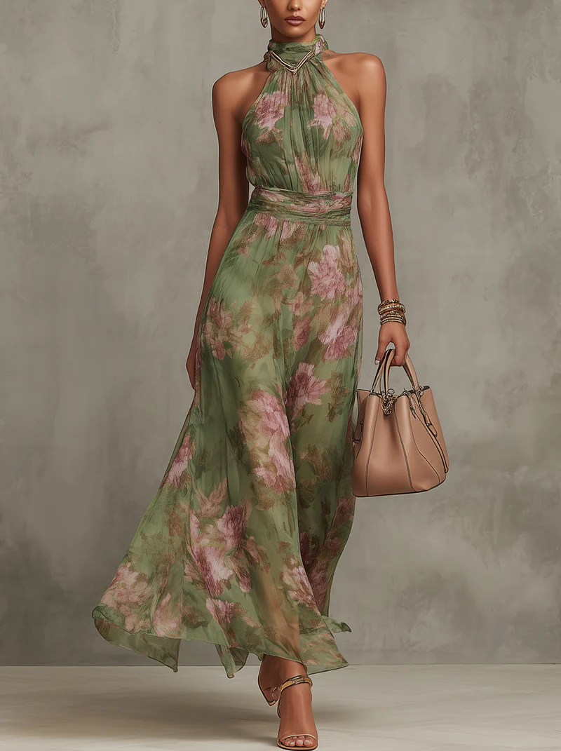 Sophie | Women's Elegant Floral Maxi Dress-Trendy 4 Fit