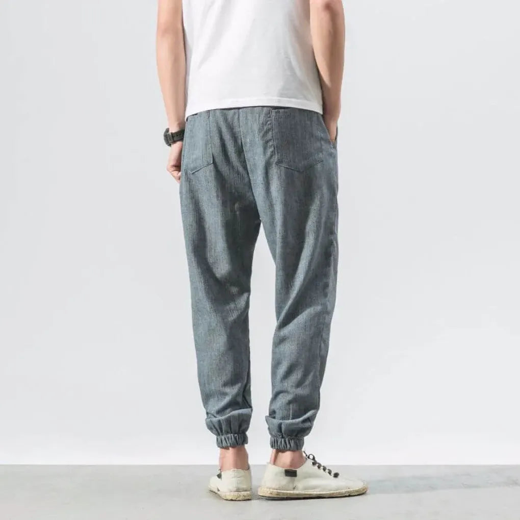 Men's Lightweight Cotton-Linen Comfort Pants for Everyday Wear