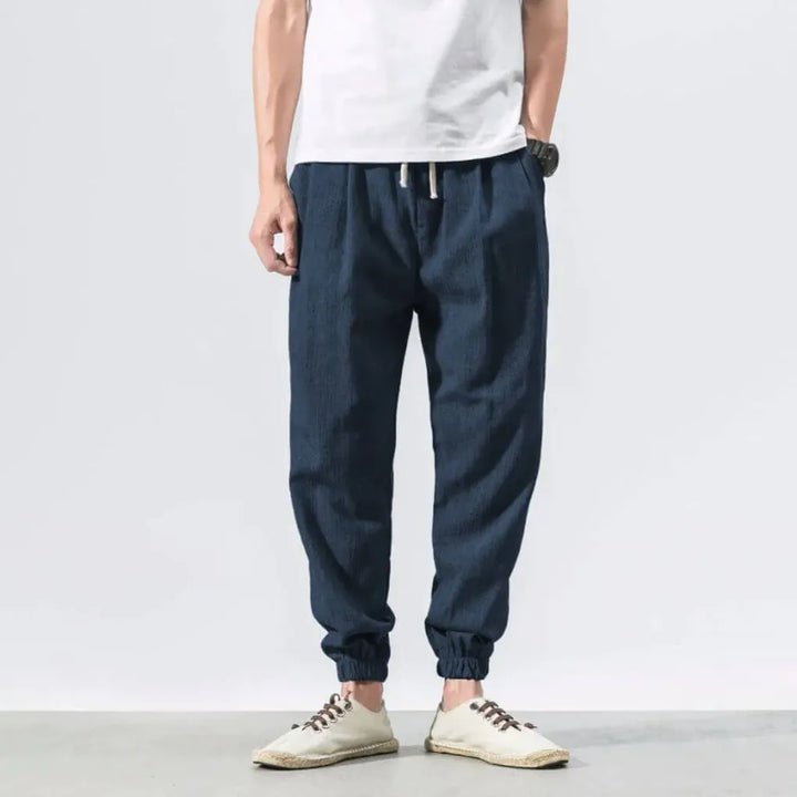 Men's Lightweight Cotton-Linen Comfort Pants for Everyday Wear