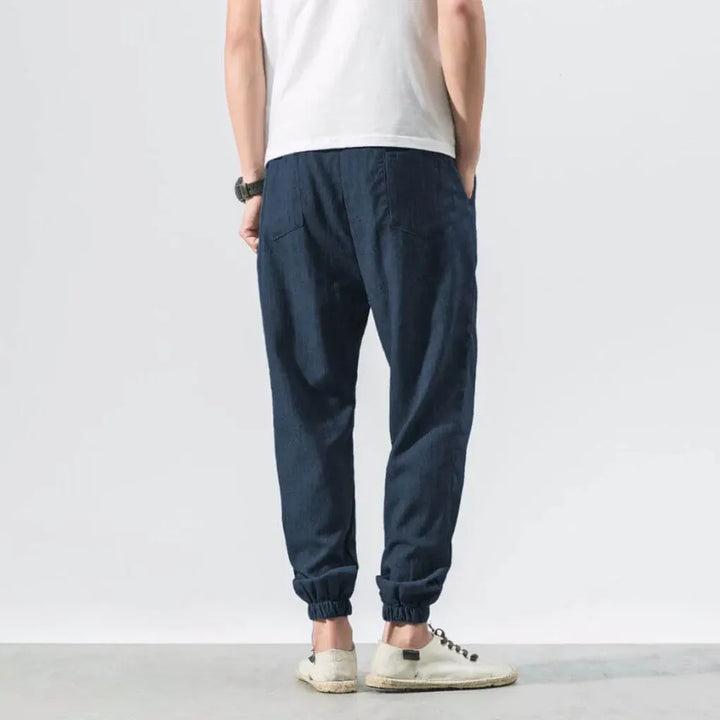 Men's Lightweight Cotton-Linen Comfort Pants for Everyday Wear