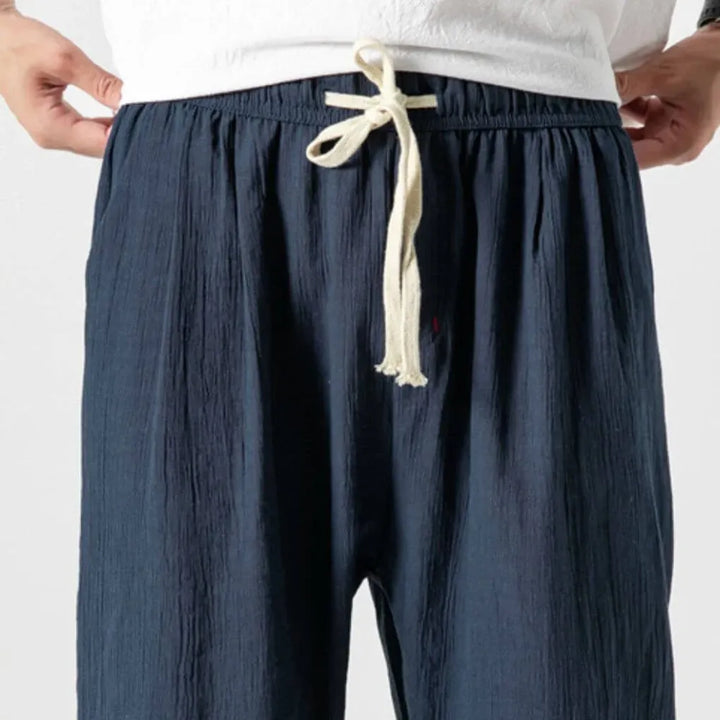 Men's Lightweight Cotton-Linen Comfort Pants for Everyday Wear