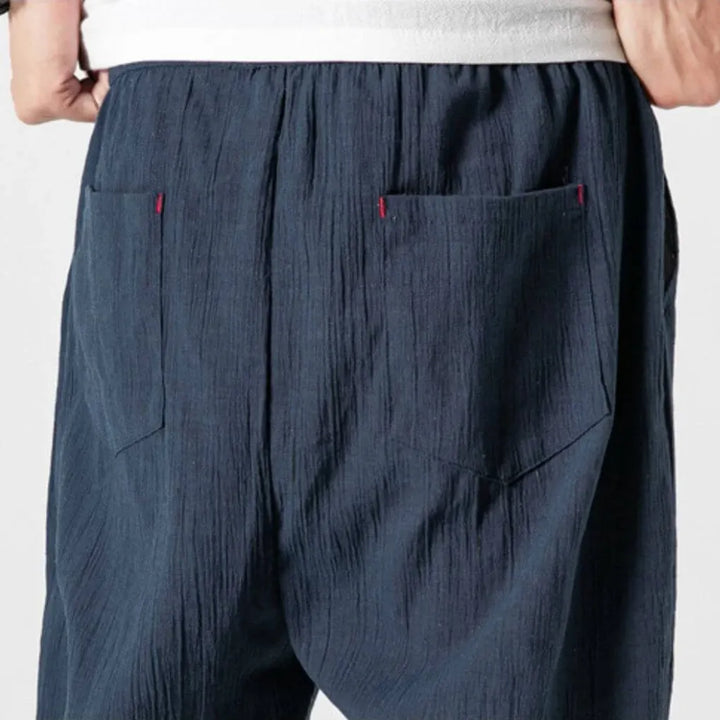 Men's Lightweight Cotton-Linen Comfort Pants for Everyday Wear