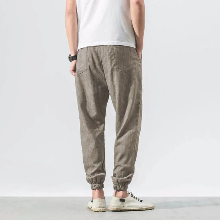 Men's Lightweight Cotton-Linen Comfort Pants for Everyday Wear