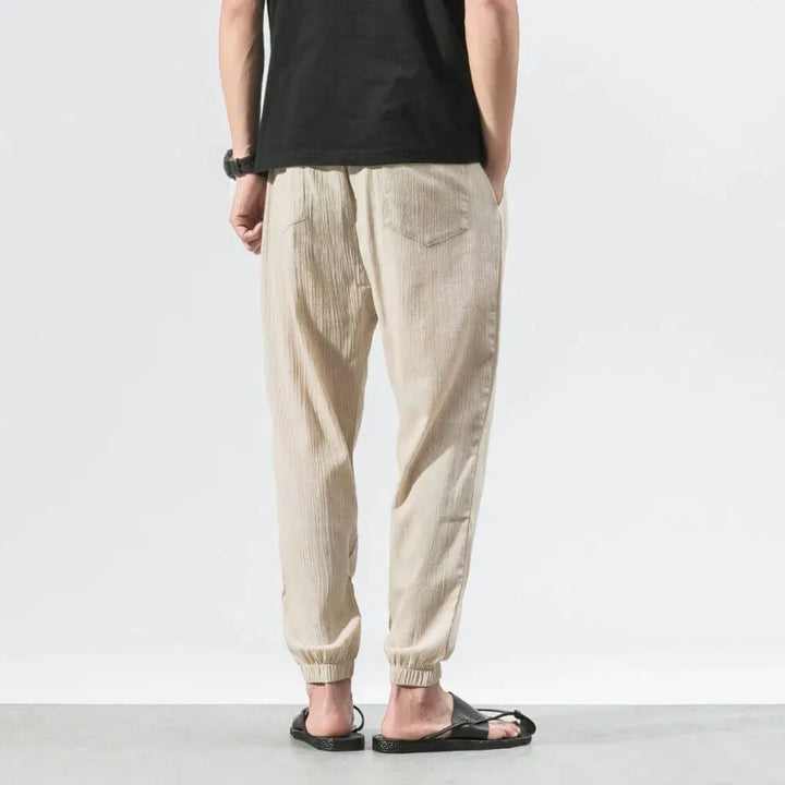 Men's Lightweight Cotton-Linen Comfort Pants for Everyday Wear