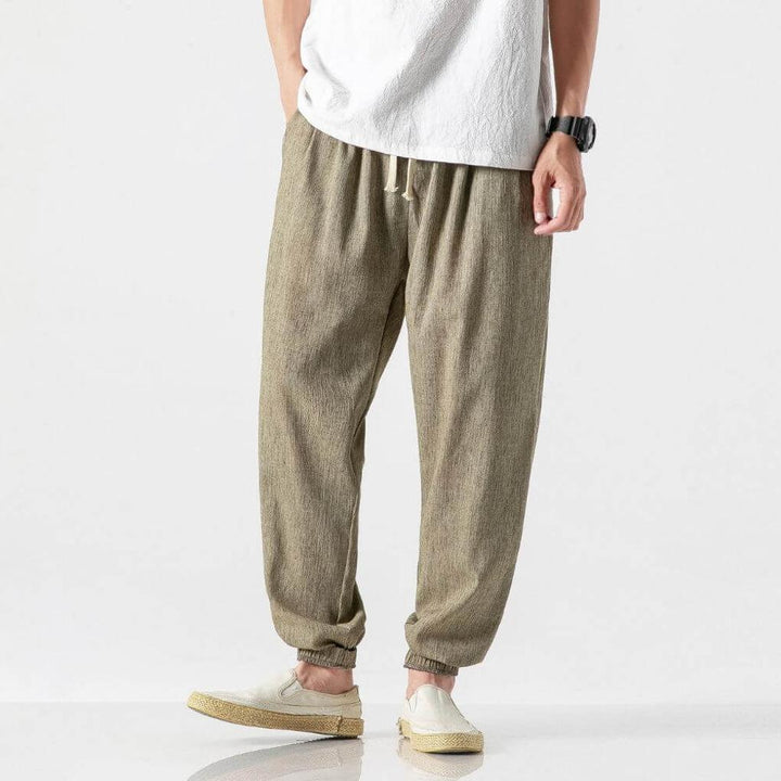 Men's Lightweight Cotton-Linen Comfort Pants for Everyday Wear