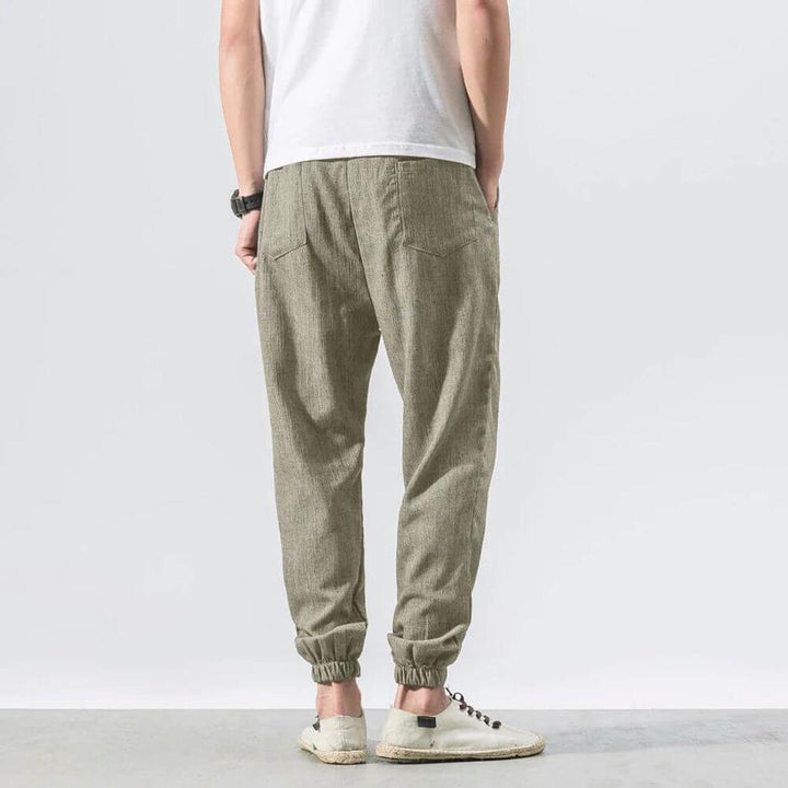 Men's Lightweight Cotton-Linen Comfort Pants for Everyday Wear