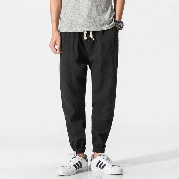 Men's Lightweight Cotton-Linen Comfort Pants for Everyday Wear