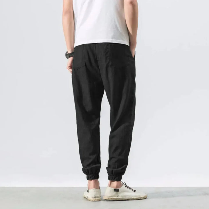 Men's Lightweight Cotton-Linen Comfort Pants for Everyday Wear