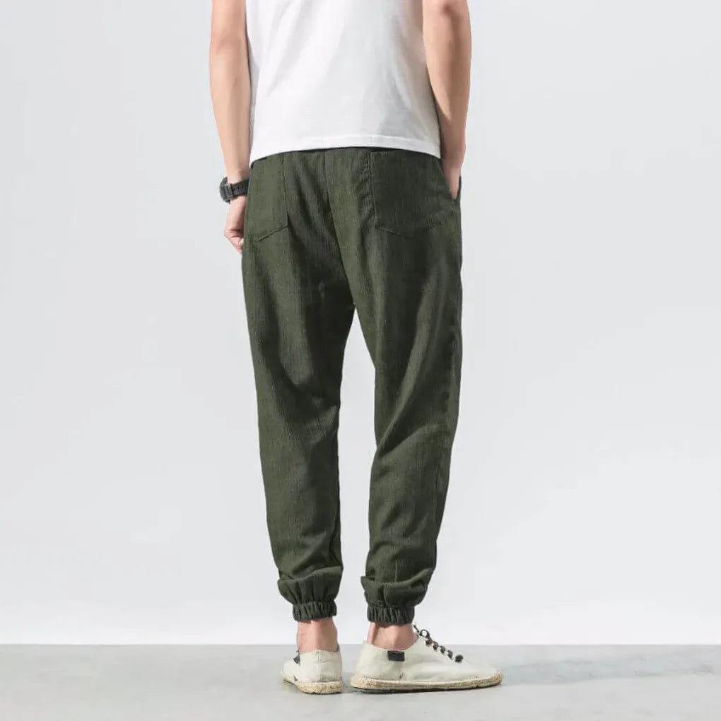 Men's Lightweight Cotton-Linen Comfort Pants for Everyday Wear