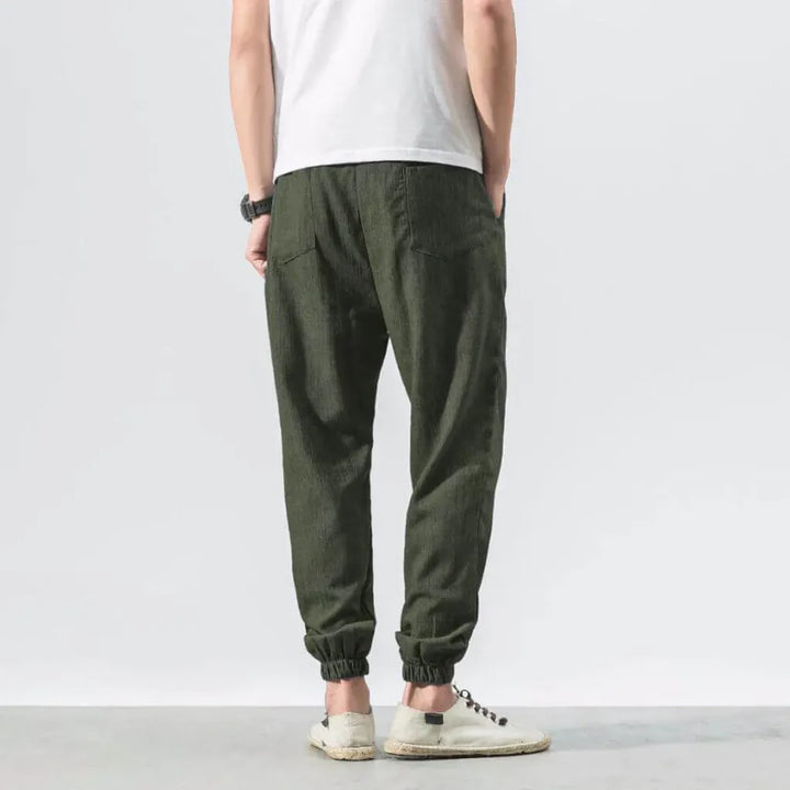 Men's Lightweight Cotton-Linen Comfort Pants for Everyday Wear