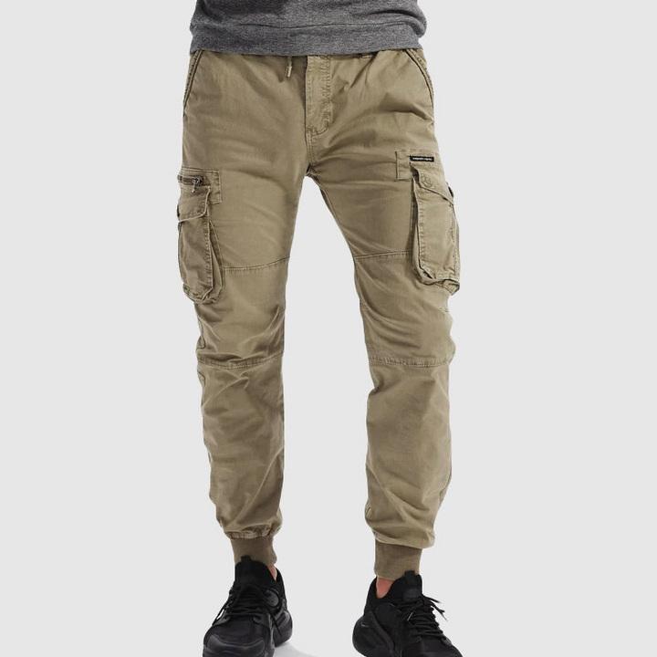 Men's Multi-Pocket Cotton Cargo Pants