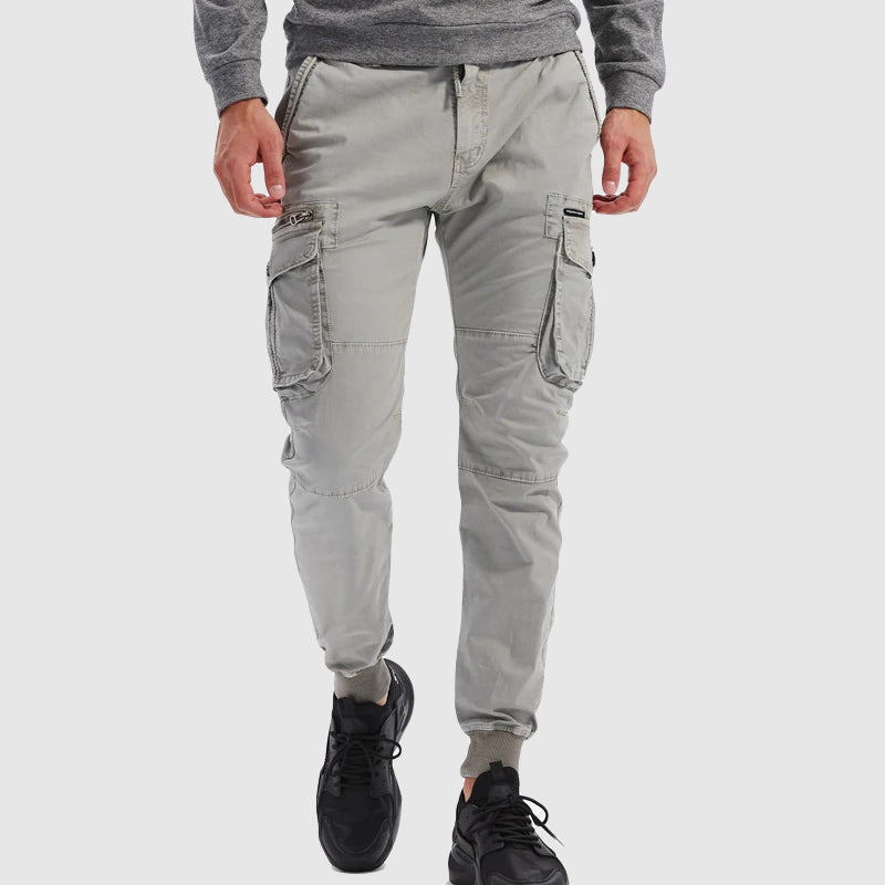Men's Multi-Pocket Cotton Cargo Pants