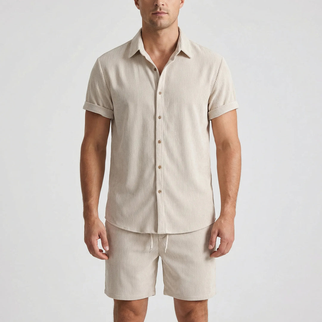 Tom | Men's Summer Outfit with Drawstring Design
