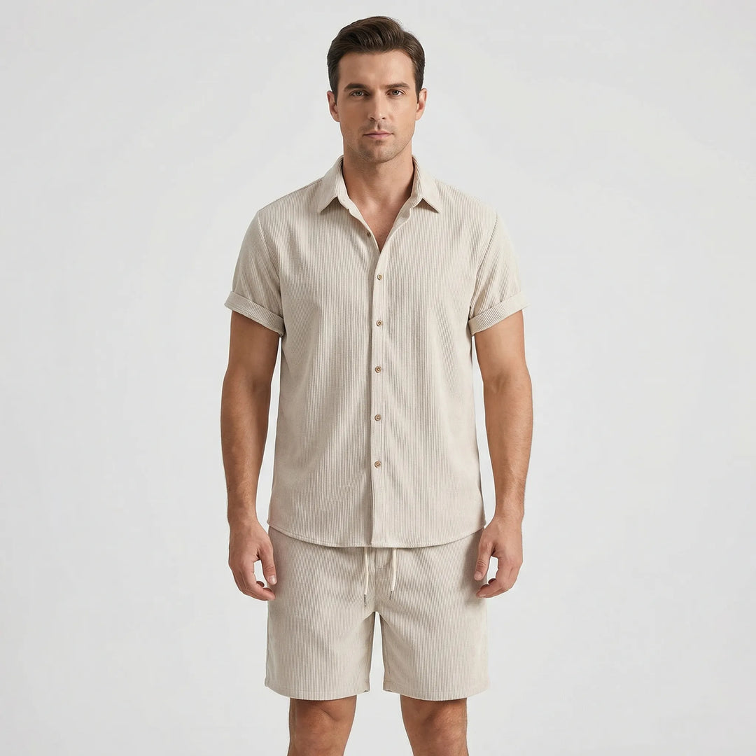 Tom | Men's Summer Outfit with Drawstring Design