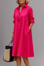 Grace | Women's Comfortable Midi Dress-Trendy 4 Fit