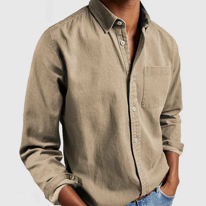 Men's Casual Button-Up Shirt