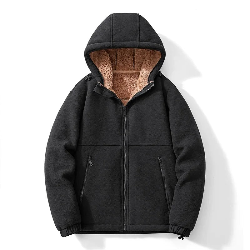 Men's Fleece Feeder Hooded Jacket for Ultimate Comfort and Warmth