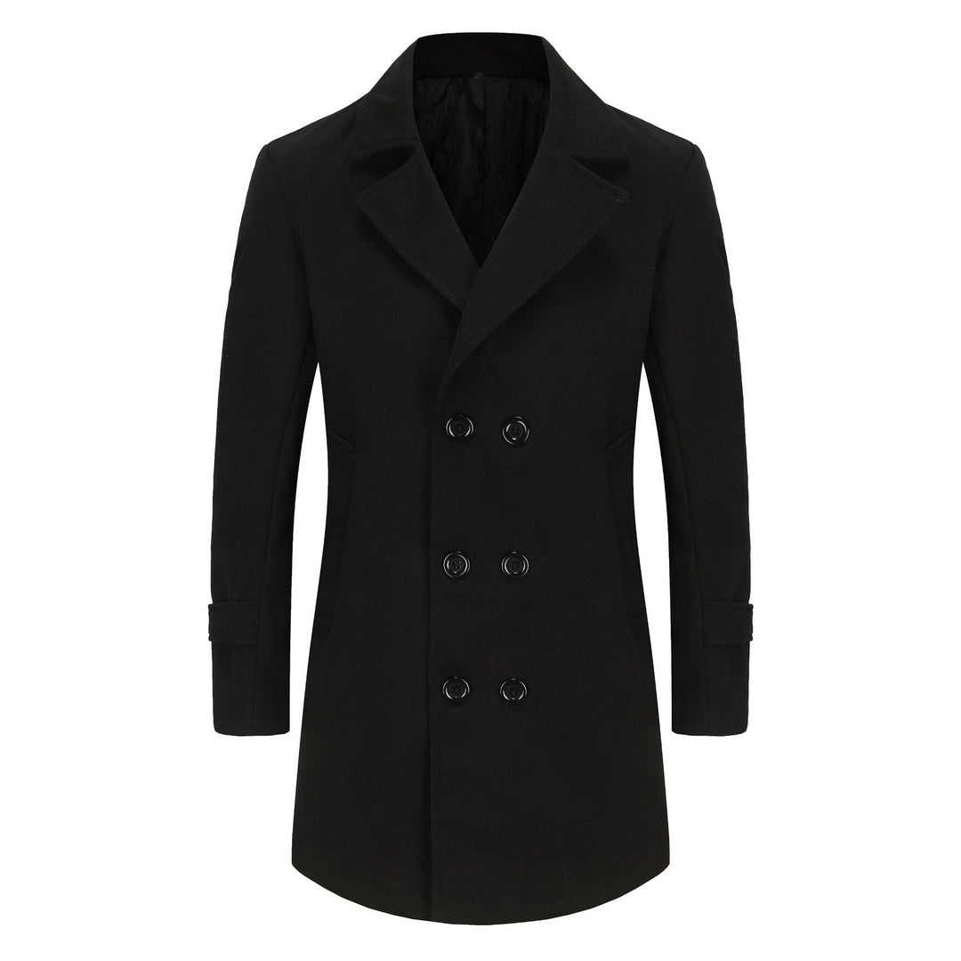 Men's Classic Double Row Wool Coat