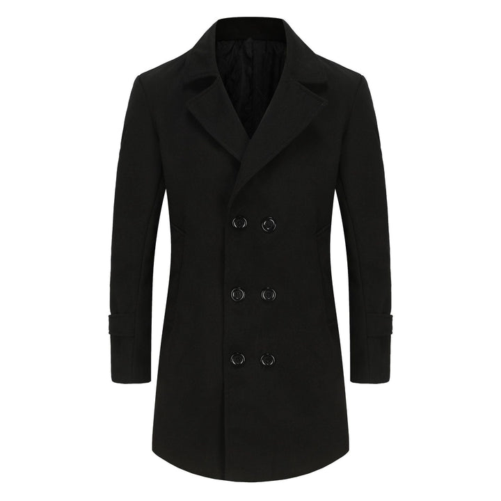 Men's Classic Double Row Wool Coat