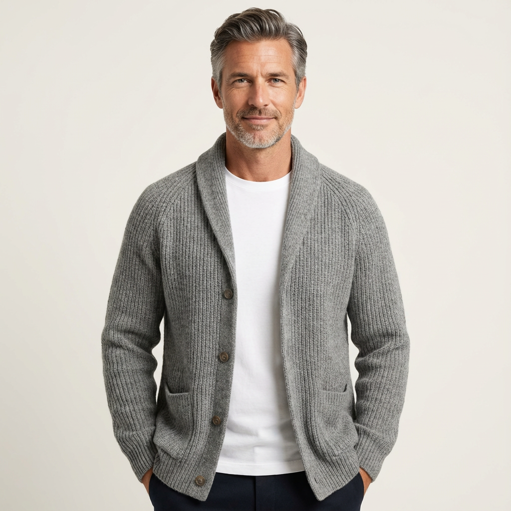 Men's Ribbed Wool Vest