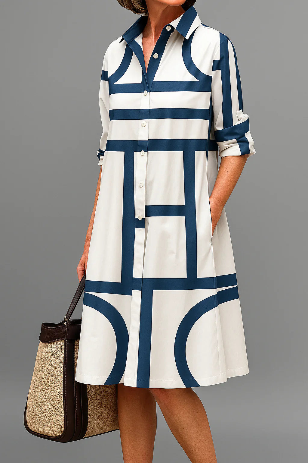 Grace | Women's Comfortable Midi Dress-Trendy 4 Fit