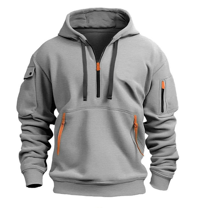 Men's Sporty Zip Hoodie with Pockets