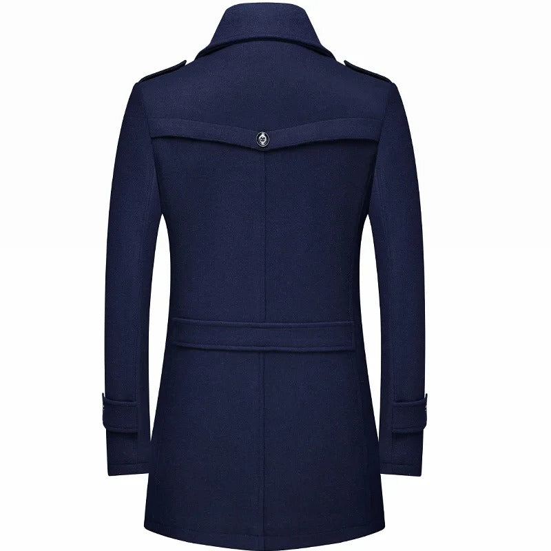 Men's wool coat for stylish warmth and comfort