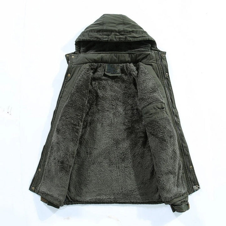 Men's Hooded Jacket with Sherpa Lining for Ultimate Comfort