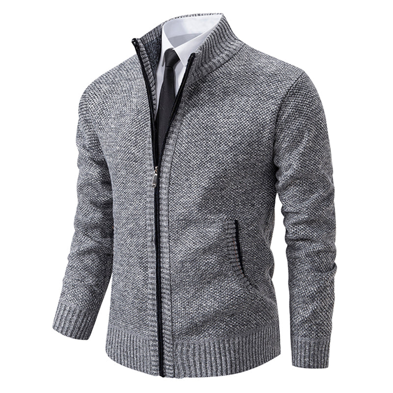 Men's Zip-Up Cardigan for Stylish Comfort and Versatility