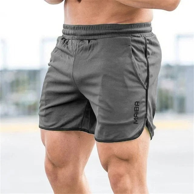 Men's Slim-Fit Elastic Swim Trunks
