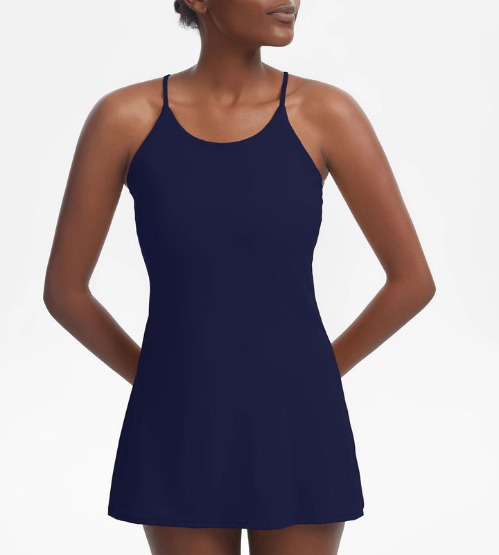 Liana | Women's Active Sports Dress with Shorts and Pockets